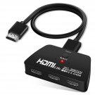4K@60Hz Hdmi Switchwith 3.9Ft Hdmi Cable, Hdmi Switch 3 In 1 Out, 3-Port Hdmi Switcher Se