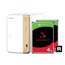 QNAP TS-262-4G-24S-US 2 Bay Multimedia Desktop NAS with 4TB Storage Capacity, Preconfigure
