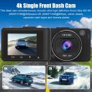 4K Uhd Dash Cam Car Dvr Front Camera Driving Recorder 170° G-Sensor Night Vision