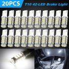 20X 6500K White T10/921/194 42Smd Led Interior Rv Camper Trailer Light Bulbs 12V