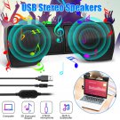 Stereo Sound Mini External Usb Computer Speakers Laptop Tablet Clip-On Soundbar