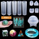 83Pcs Resin Casting Silicone Molds Epoxy Spoon Kit Jewelry Making Pendant Craft