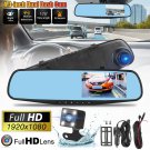 1080P Rearview Mirror Car Dvr Dual Dash Cam Camera Front Rear Hd Video Recorder