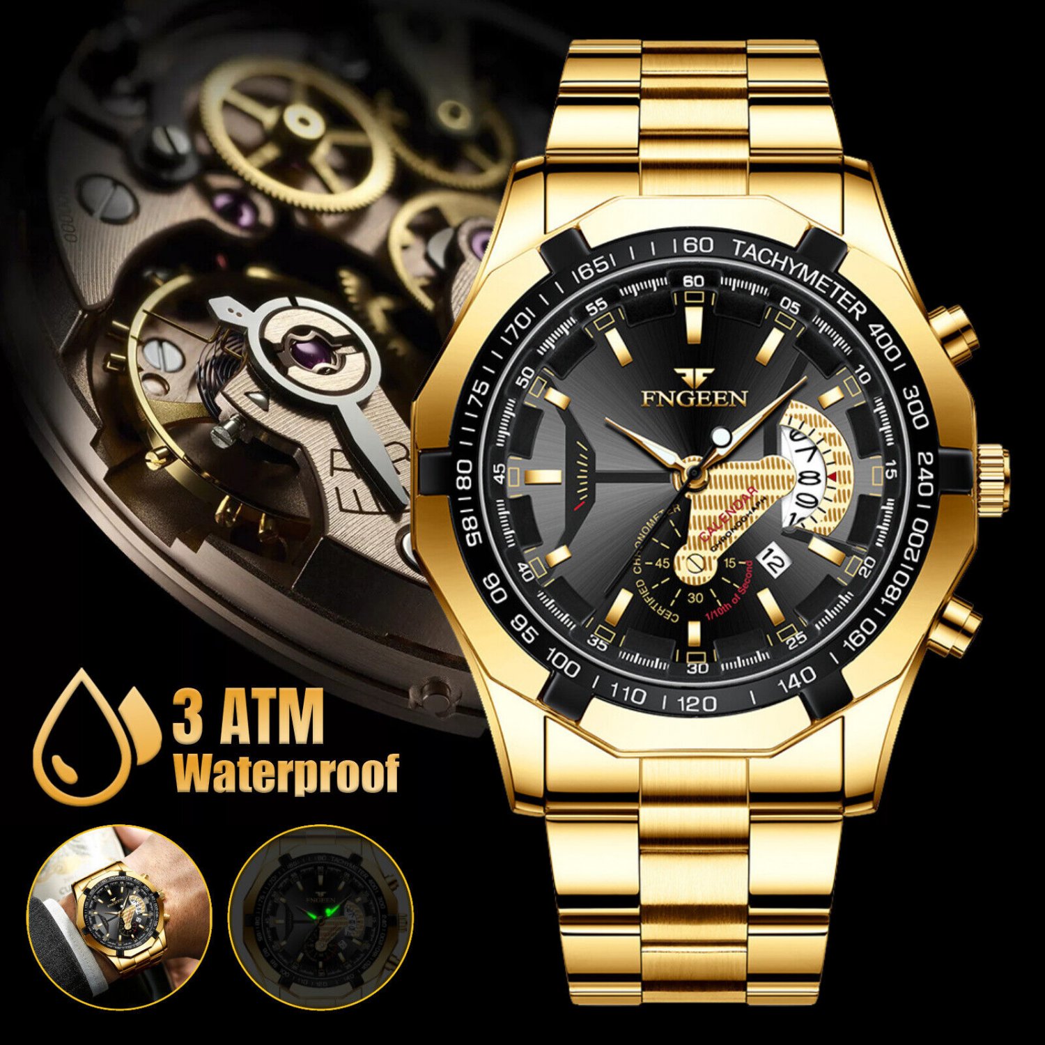 Men’s Classic Quartz Watch – Waterproof Old Money Style main image 0