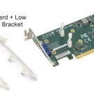 Two bracketsSupermicro AOC-SLG3-2M2 PCIe Add-On Card for up to two NVMe SSDs