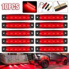 10 Red Led Pods Rock Underbody Wheel Lights For Jeep Offroad Truck Utv Atv Boat