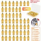 52Pcs 0.2-1.0Mm Mk8 Extruder 3D Printer Nozzle Kit For Makerbot Creality Cr-10