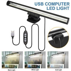 Dimmable Led Screen Bar Light Usb Computer Monitor Eye-Caring Reading Desk Lamp
