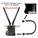 PCIE PC Wireless Adapter Converter for Intel M.2 NGFF 9260 AX200 AX210 WiFi Card