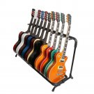 New Round Tube9 Folding Multi Guitar Holder Rack Stand