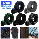5Pcs 67'' Fishing Spinning Rod Sock Covers Braided Mesh Rod Protector Sleeve Us