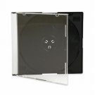 50 Slim 5.2 Mm Jewel Case Black Single Cd Dvd Disc Storage Box