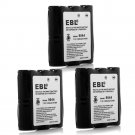 3X 1200Mah Battery Hnn9044A For Motorola Hnn9056 Hnn9056A Spirit Sp10 Sp21 Sp50
