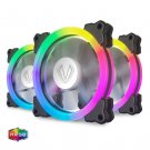 Vetroo 3-Pack 120mm Addressable ARGB LED Ring PC Computer Case CPU Cooling Fan