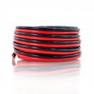 100% Copper 10 Awg (American Wire Gauge) Ofc Wire. 25 Ft Red & 25 Ft Black Bonde
