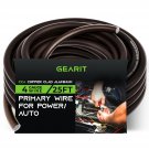 GearIT 4 Gauge Wire (25ft - Black Translucent) Copper Clad Aluminum CCA - Primar
