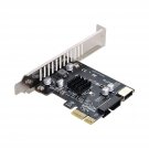 Cablecc 5Gbps Type-E USB 3.1 Front Panel Socket & USB 2.0 to PCI-E 1X Express Ca