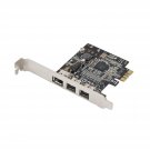 Syba Low Profile PCI-Express Firewire Card with Two 1394b Ports and One 1394a Po