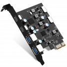 Pcie To Usb 3.0 Expansion Card 6 Ports (2X Type-E Adapter,2X Usb 3.0-C, 2X Usb A