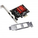 Dual-Port Pcie Gigabit Network Card 1000M Pci Express Ethernet Adapter With Inte
