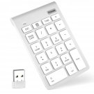 Wireless Number Pad, Portable 2.4Ghz Usb 10 Keys Financial Accounting Numeric Ke
