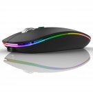 Led Wireless Mouse, G12 Slim Rechargeable Silent Mouse, 2.4G Portable Usb Optica