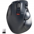 ELECOM EX-G Left-Handed Trackball Mouse, 2.4GHz Wireless, Thumb Control, 6-Butto