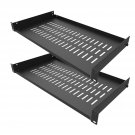 2 Pack Of 1U Disassembled Vented Cantilever Server Rack Mount Shelf 10" (254Mm)