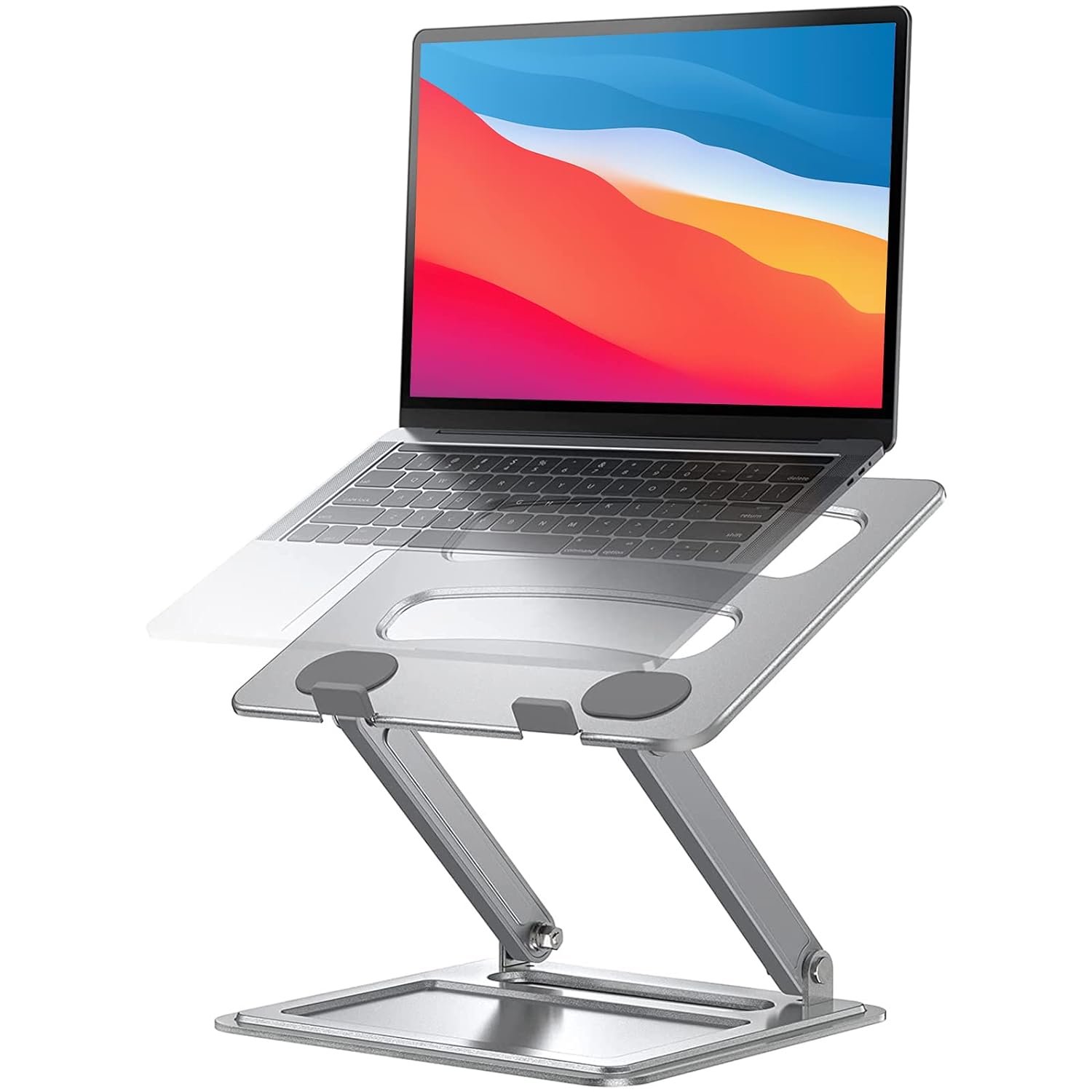 Adjustable Laptop Stand, Portable Riser For 17.3Inch Laptops, Adjustment For Des