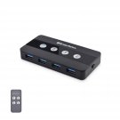 Cable Matters 4 Port USB 3.0 Switch Hub USB Sharing Switch for 4 Computers and U