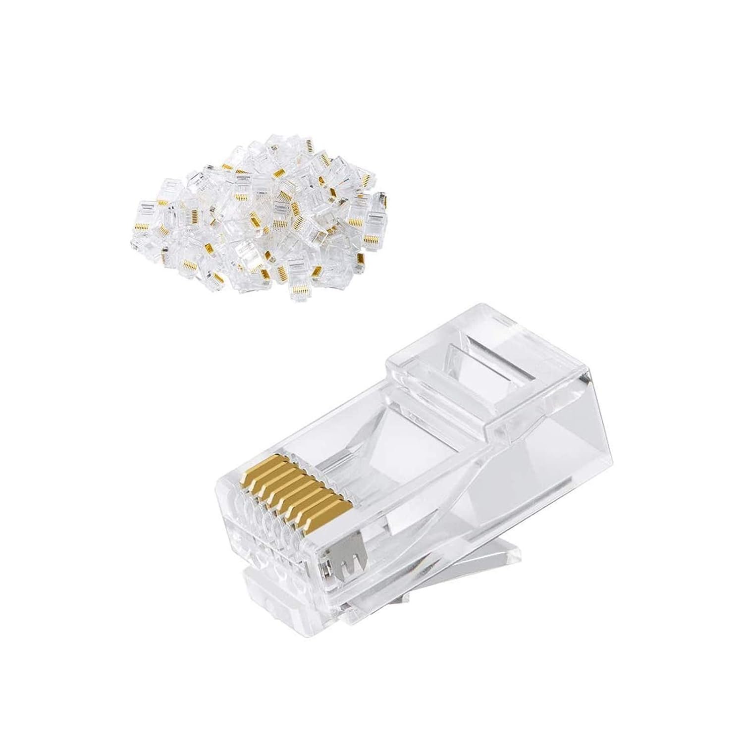 CableCreation Cat6 RJ45 Ends, 100-PACK Cat6 Connector, Cat6 / Cat5e RJ45 Connect