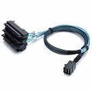 CableDeconn SFF-8643 Internal Mini SAS HD to (4) 29pin SFF-8482 connectors with