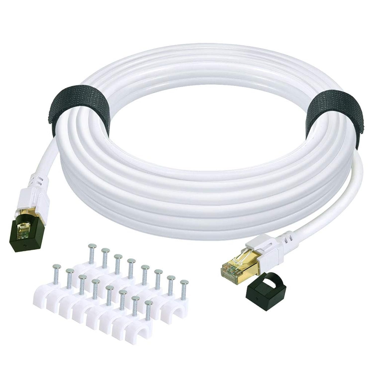 Cat 8 Ethernet Cable 50 Ft Internet Network Lan Cable High Speed 2000Mhz 40Gbps