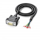 Db9 Male Rs232 Serial Extension Cable,D-Sub 9-Pin Gold Plated Connector With Bar