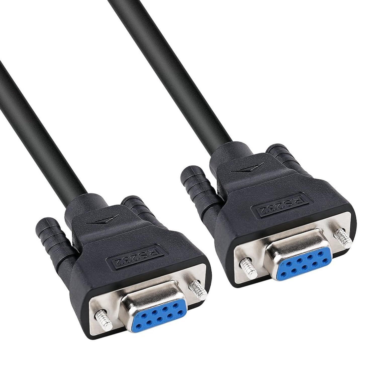 DTech 15 ft Straight Through Serial DB9 Cable Female to Female 9 Pin COM Port Co