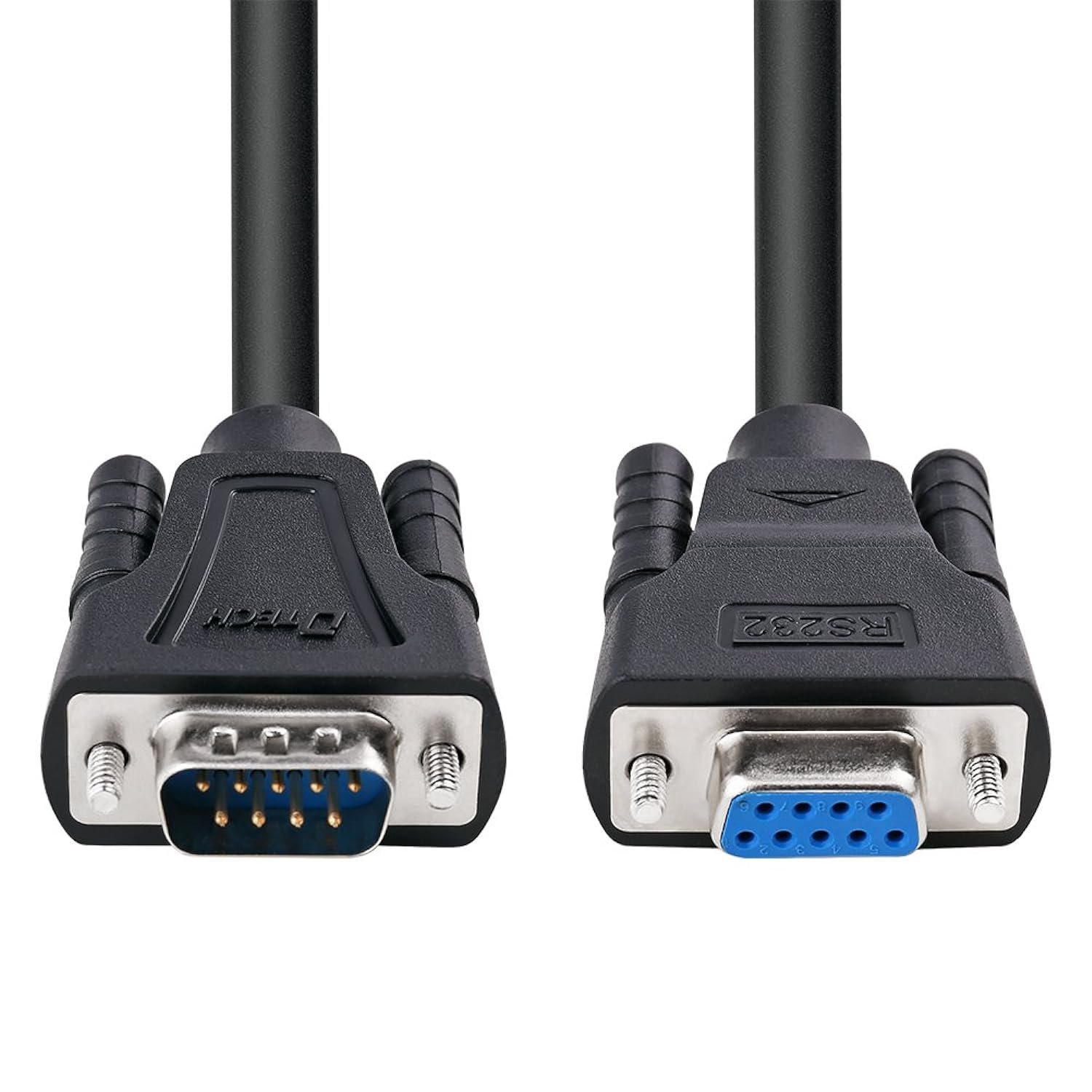 DTech 15ft COM Port Serial Cable Male to Female RS232 Extension 9 Pin Straight T
