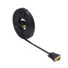 DTech 25ft Ultra Thin Flat Type Computer Monitor VGA Cable Standard 15 Pin Male