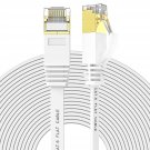 Ethernet Cable 100 Ft High Speed, Cat 6 Flat Network Cable With Rj45 Connectors,