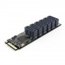 ORICO M.2 PCIe M Key to 6 x SATA 6Gbps Adapter Card for Desktop PC Support RAID-