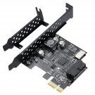 Pci-E 1X To Usb 3.2 Gen1 5Gbps 20Pin Front Panel Header (To Type-C Front Panel H