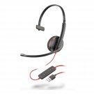 Plantronics - Blackwire 3210 - Wired, Single Ear (Monaural) Headset with Boom Mi