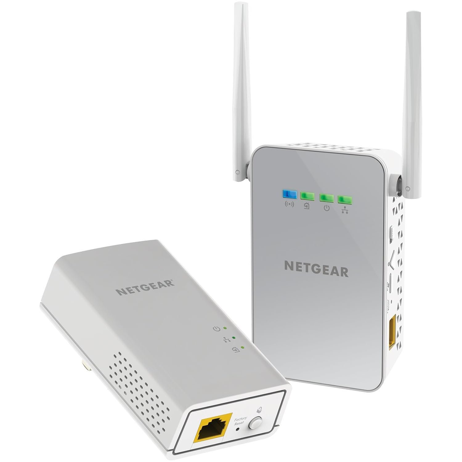 Powerline Adapter + Wireless Access Point Kit, 1000 Mbps Wall-Plug, 1 Gigabit Et
