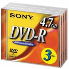 Sony DVD-R 16X 4.7GB (3-Pack) (Discontinued by Manufacturer)