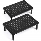 Tv/Monitor Riser Desktop Stand, Flat Screen, Sturdy Metal Laptop Computer Shelf