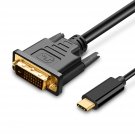 Usb C To Dvi Cable 4K@30Hz Thunderbolt To Dvi Cable 6Ft Usb Type-C To Dvi Female