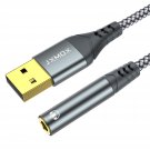 Usb To 3.5Mm Jack Audio Adapter (4Ft), Usb To Audio Jack Adapter Headset, Usb-A