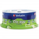 Verbatim 95155 Cd-Rw Discs, 700Mb/80Min, 4X/12X, Spindle, 25/Pk
