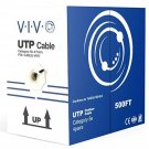 VIVO Black 500ft Bulk Cat5e, CCA Ethernet Cable, UTP Pull Box, Cat-5e Wire, Wate