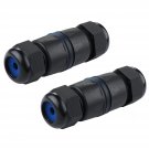Waterproof Rj45 Connector 2 Pack Ip68 Cat6/Cat5E/Cat5 Coupler Shielded For Outdo
