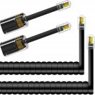 2+2Pack No Tangle Phone Cord For Landline 2Pcs Handset Cord Telephone Cord Coile